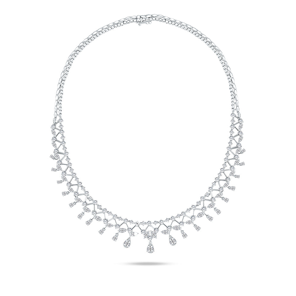 18K White gold Diamond Collier - B-E-BG118N