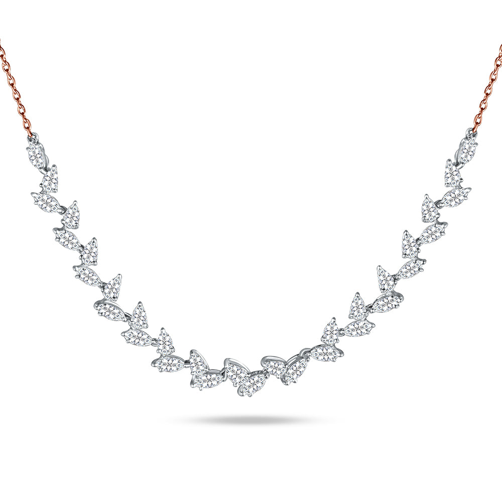 18K Rose gold Diamond Collier - B-E-BG155N