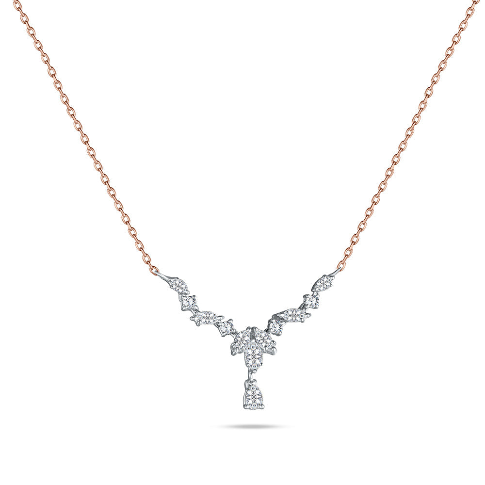 18K Rose gold Diamond Collier - B-E-BG163NB