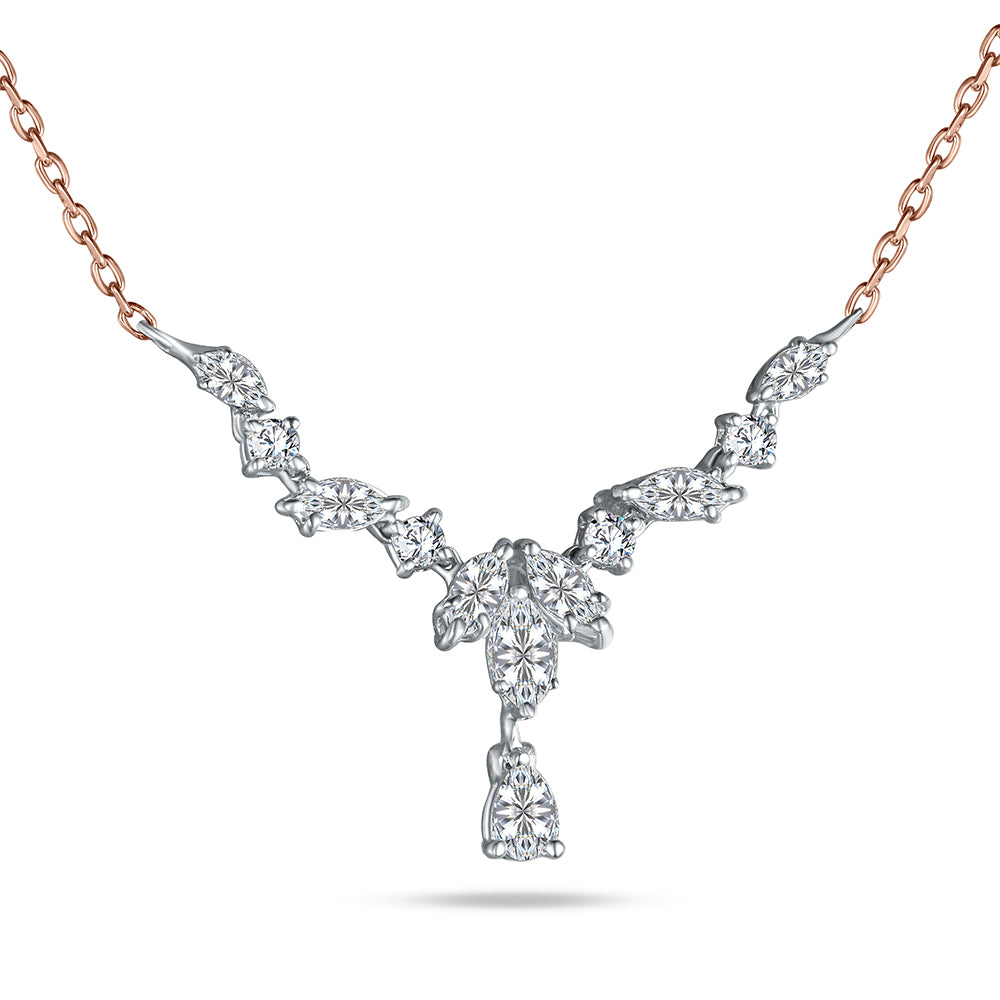 18K Rose gold Diamond Collier - B-E-BG163NB