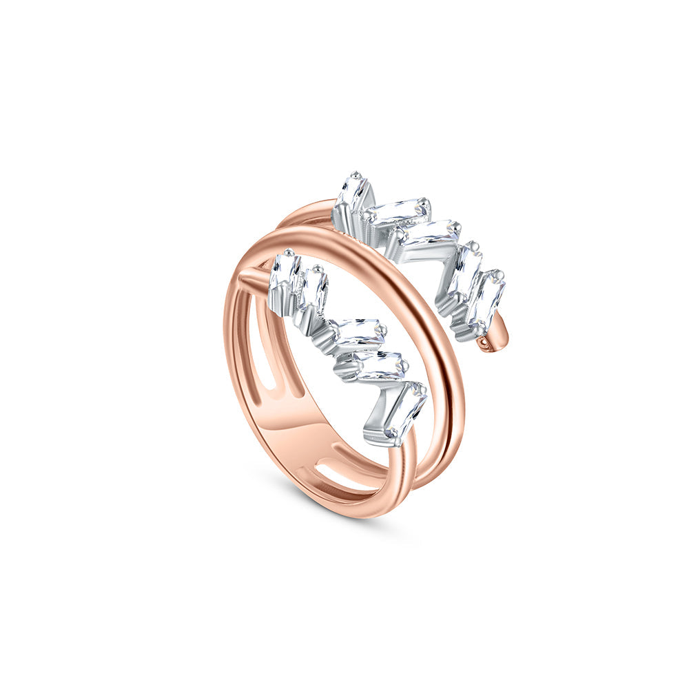 18K Rose gold Diamond Ring - E-R726S – EG Diamond