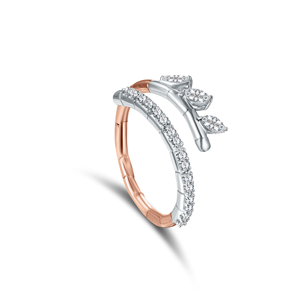 18K Rose gold Diamond Ring - E-R799X