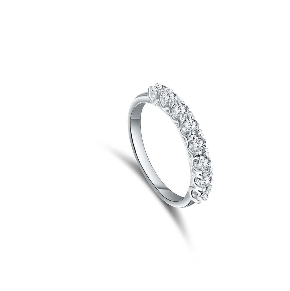 18K Diamond White gold Twins - E-T613SCW