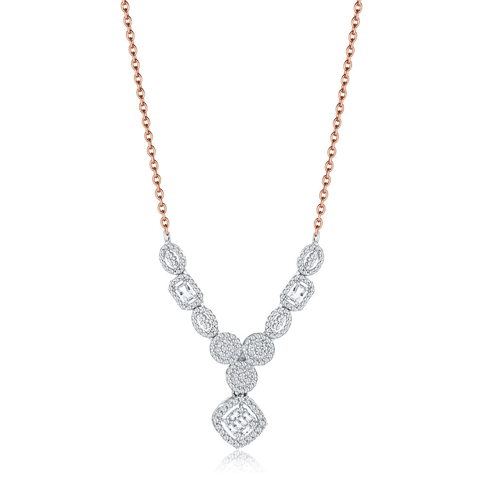 18K Rose gold Diamond Collier - HN79