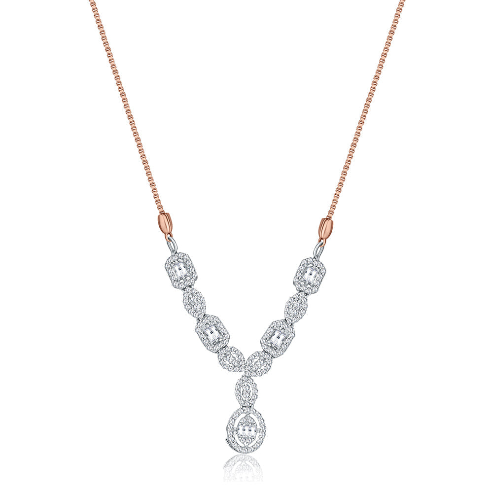 18K Rose gold Diamond Collier - HN86