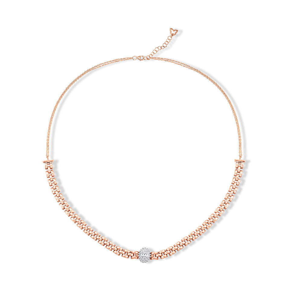 18K Rose gold Diamond Collier - HN98