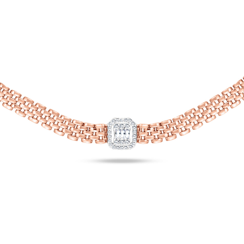 18K Rose gold Diamond Collier - HN99