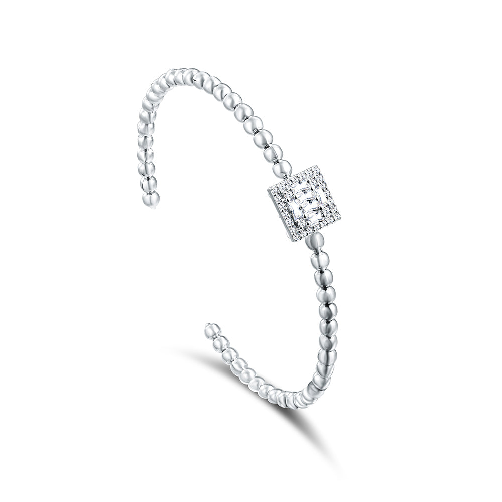 18K White gold Diamond Bangle - ISH102B